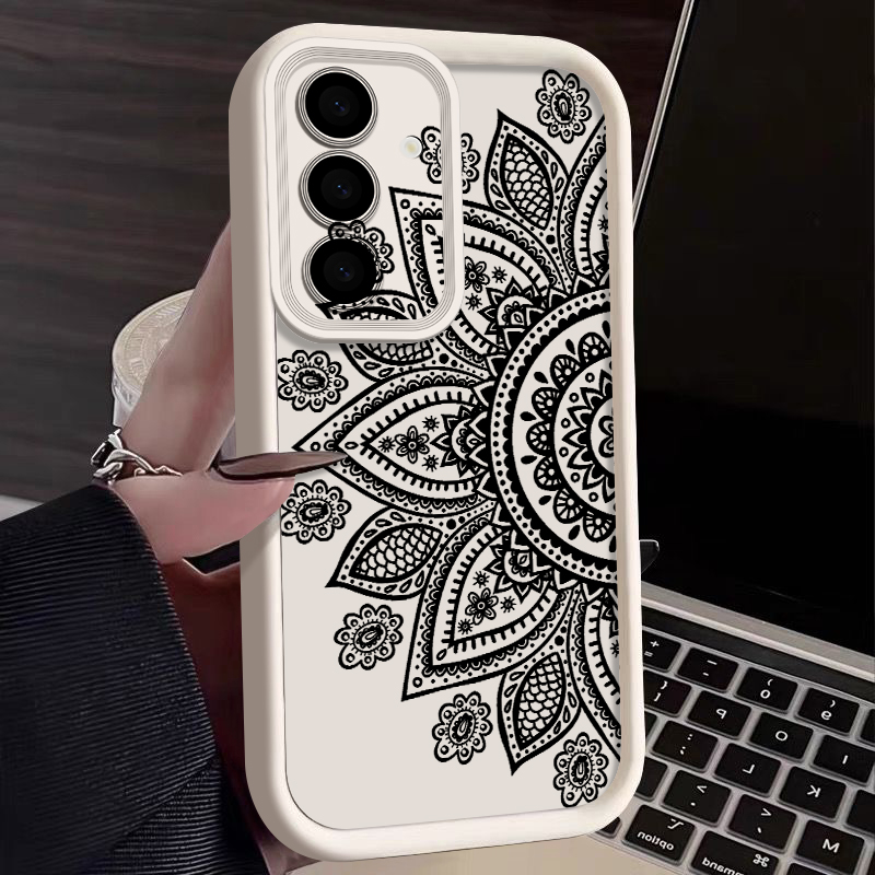 Retro Flower Totem Pattern Cas - Samsung Galaxy A55 ulasan dan harga