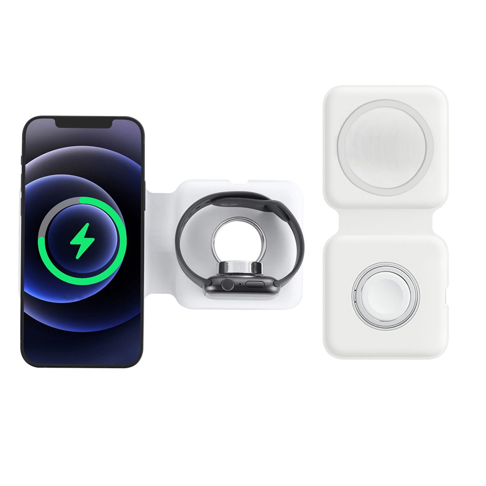 2IN1 Magnetic Wireless Charger - Smartwatch X12 ulasan dan harga