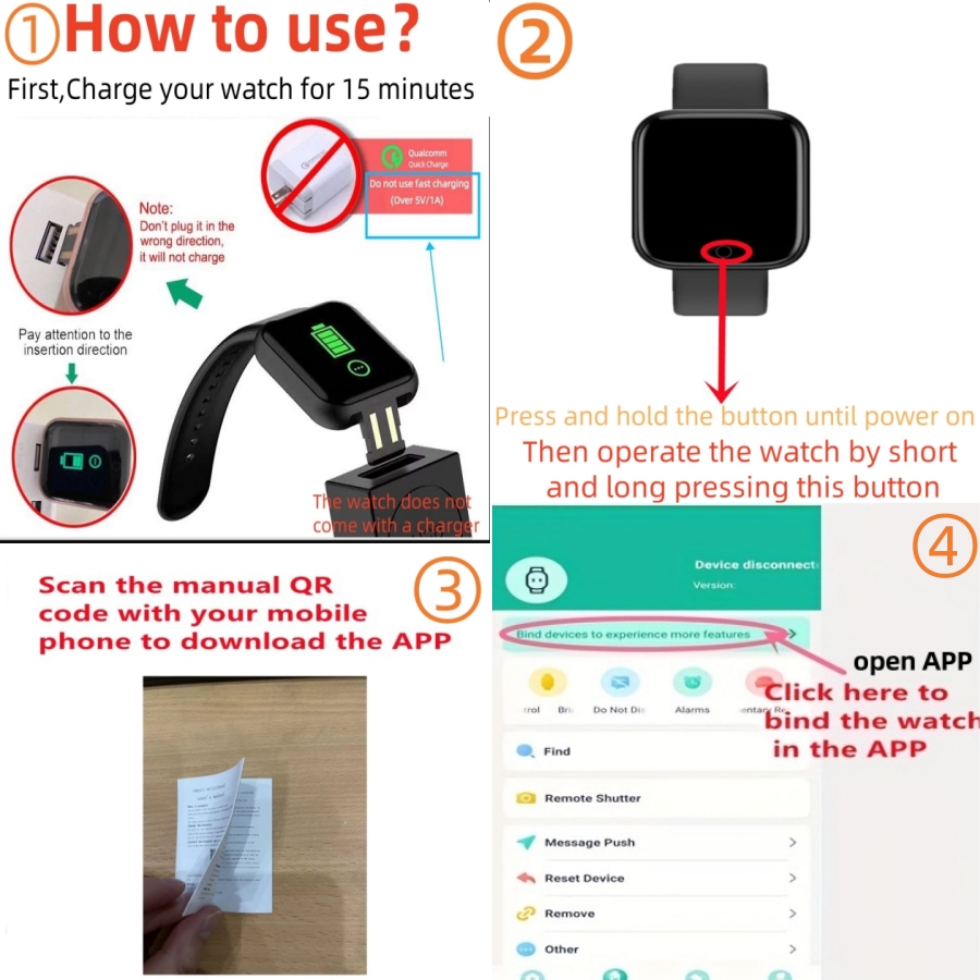 Smart Watch For Men Women Spor - Silicone Band Replacement ulasan dan harga