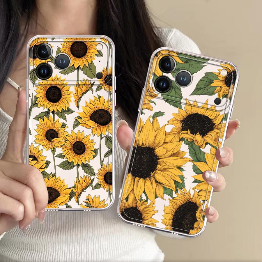 Cute Sunflower Pattern Case fo - Apple Iphone 15 Pro Max ulasan dan harga