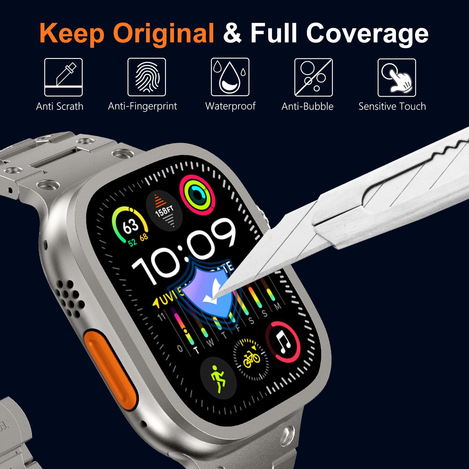 Tempered Glass for Apple Watch - Apple Smartwatch Accessories ulasan dan harga