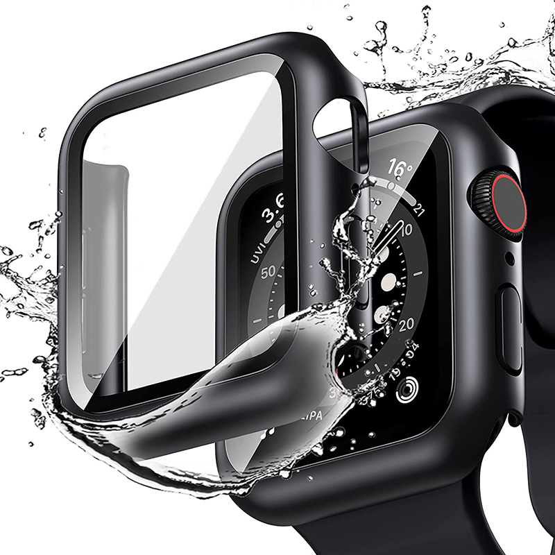 Tempered Glass+cover For Apple - Smartwatch Icon ulasan dan harga