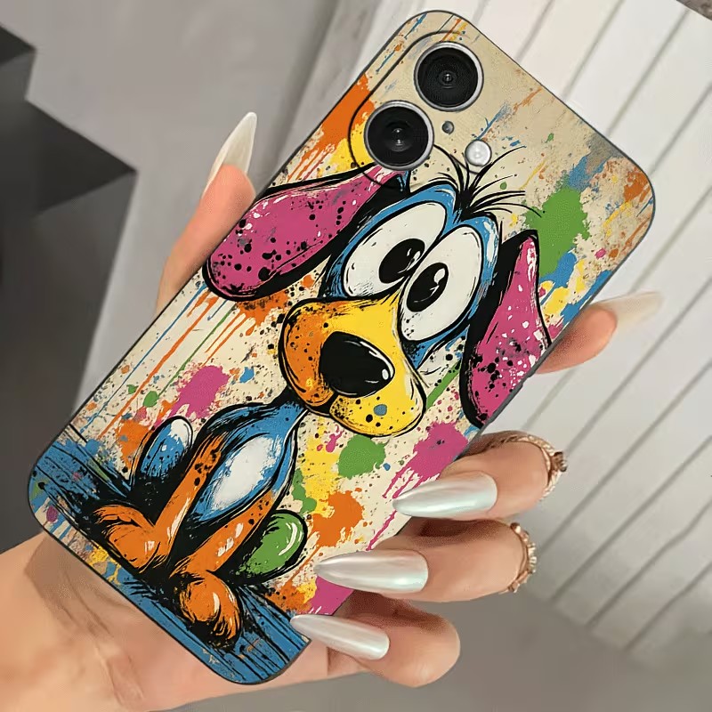 Graffiti Colored Puppy TPU Pho - Apple Iphone 15 Pro Max ulasan dan harga