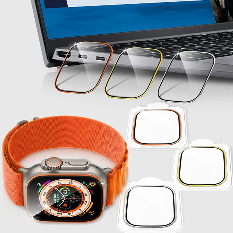 Tempered Glass for Apple Watch - Smartwatch Straps & Accessories ulasan dan harga