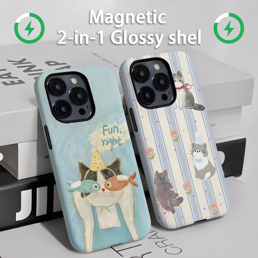 Cute cats and dogs  Phone Case - Apple Iphone 15 Pro Max ulasan dan harga