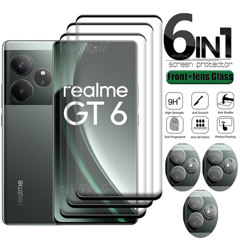 6-in-1 For Realme GT 6 Glass O - Realme Gt 6 ulasan dan harga