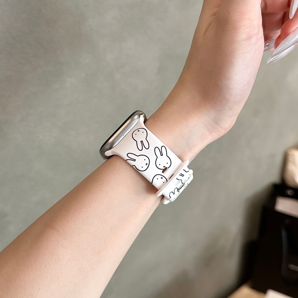 Cute Miffy Rabbit Cartoon Watc - Apple Smartwatch Accessories ulasan dan harga