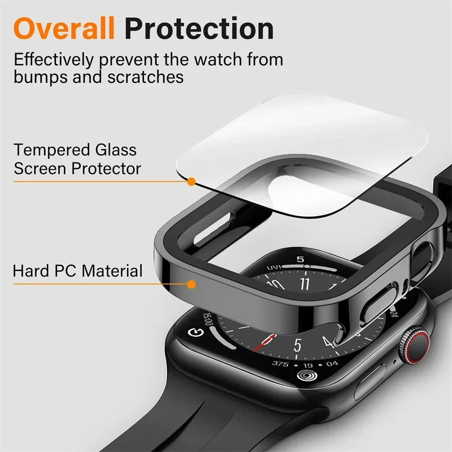 Glass+cover For Apple Watch ca - Smartwatch Watch Accessories For Women ulasan dan harga