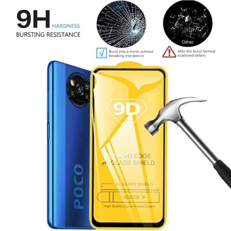 3Pcs 9D Full Cover Screen Prot - Realme Gt 6 ulasan dan harga