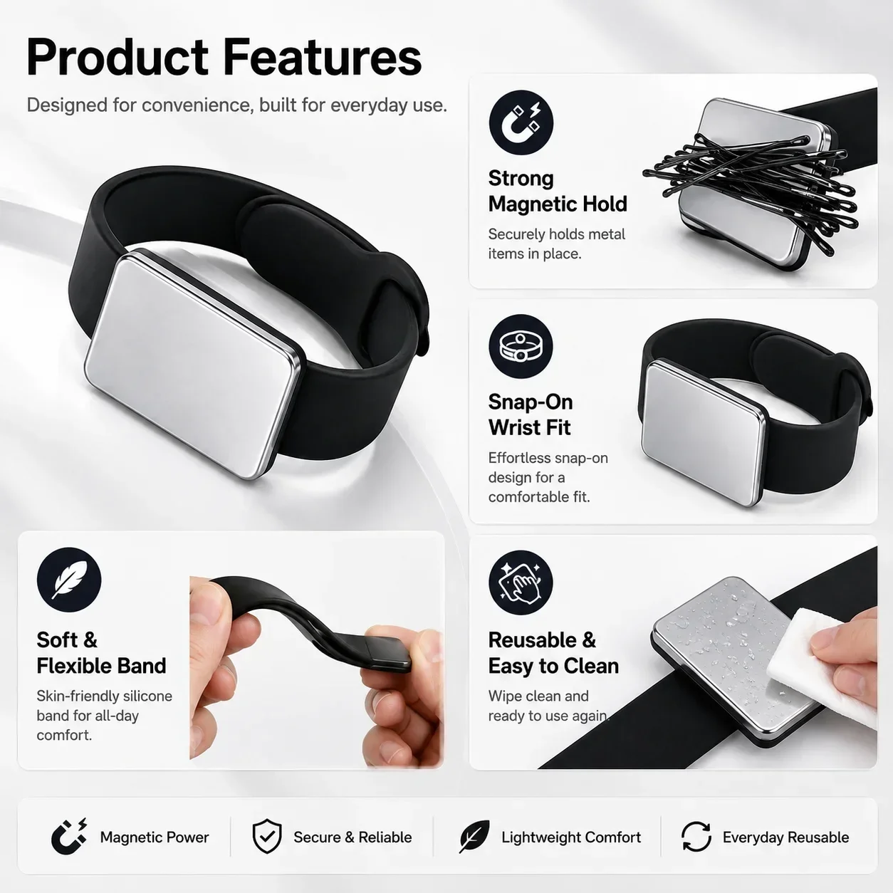 Magnetic Bracelet Watch Band,  - Smartwatch Straps & Accessories ulasan dan harga